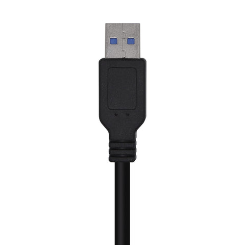 Cable USB 3.0 Aisens A105-0448/ USB Macho - USB Macho/ 3m/ Negro