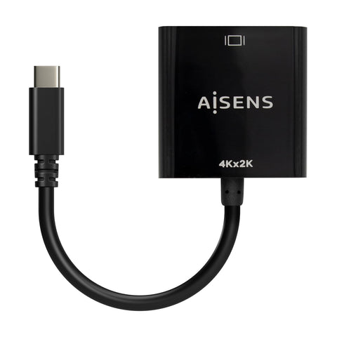 Conversor HDMI 4K 30Hz Aisens A109-0684/ HDMI Hembra - USB Tipo-C Macho/ 15cm/ Negro