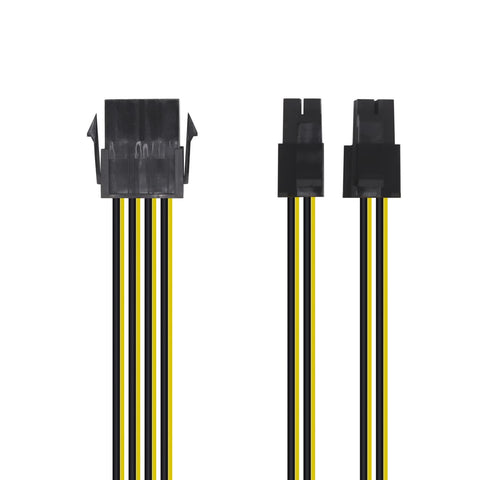 Cable de Alimentación Microprocesador Aisens A131-0419/ Molex -4+4 PIN Macho - Molex 8 PIN Hembra/ 30cm