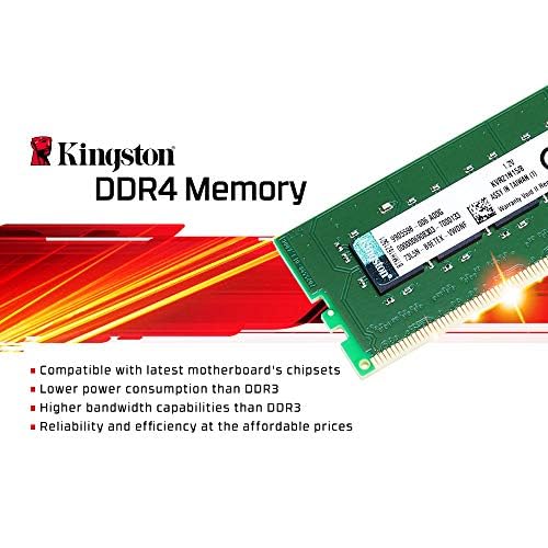 Memoria RAM Kingston ValueRAM 16GB/ DDR4/ 2666MHz/ 1.2V/ CL19/ DIMM V2