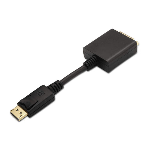 Cable Conversor Aisens A125-0133/ DisplayPort Macho - DVI Hembra/ 15cm/ Negro