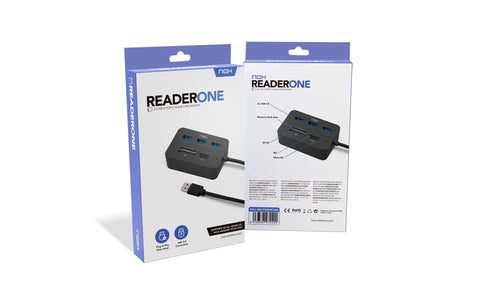 Hub USB 3.0 Nox Reader One/ 3xUSB/ 1x Lector de Tarjetas