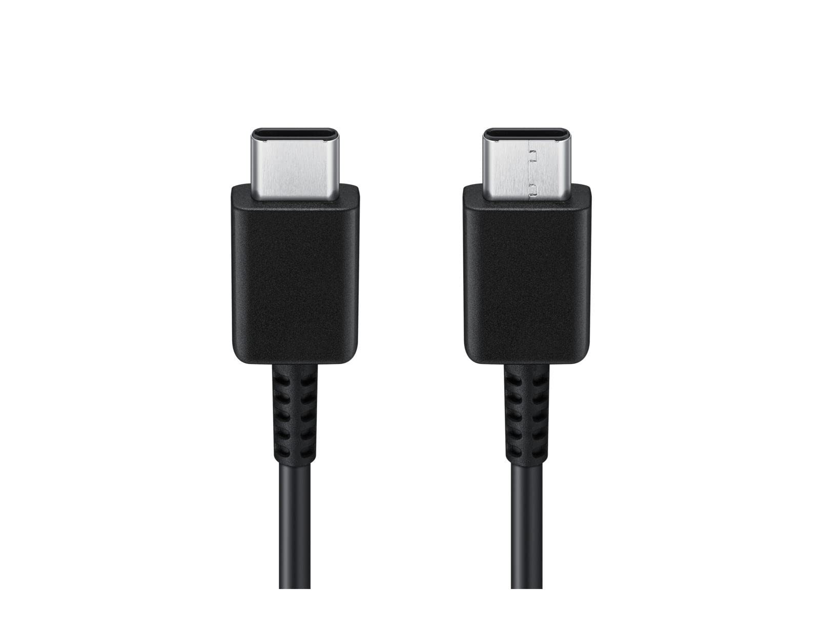 Cable USB 2.0 Tipo-C Samsung EP-DA705BBEGWW/ USB Tipo-C Macho - USB Tipo-C Macho/ 1m/ Negro