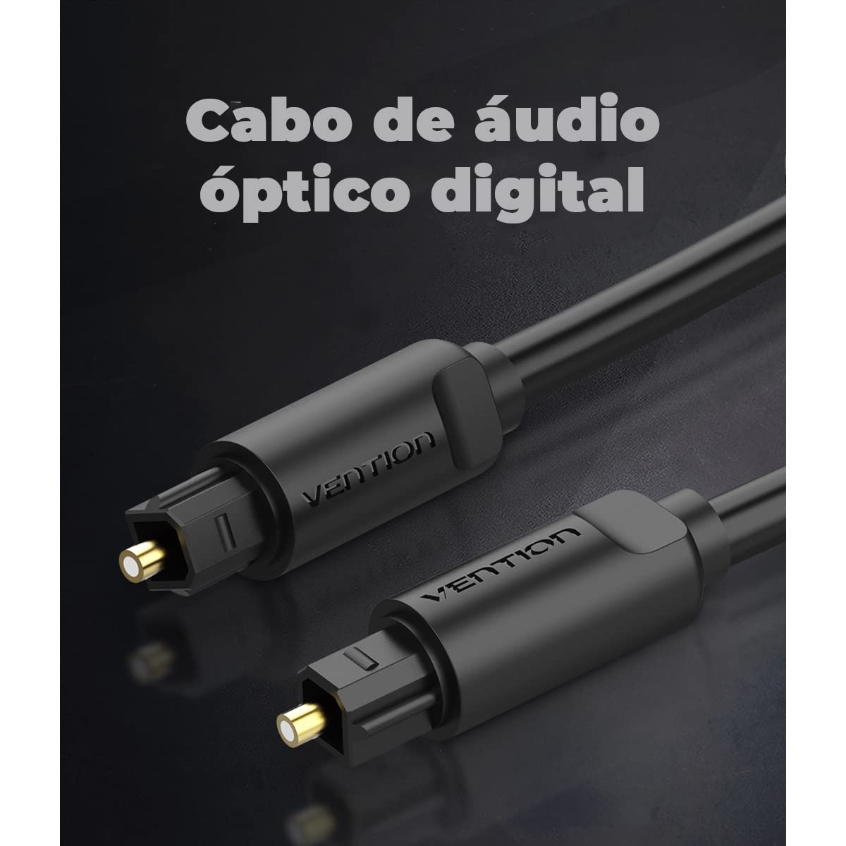 Cable de Audio de Fibra óptica Vention BAEBH/ 2m/ Negro