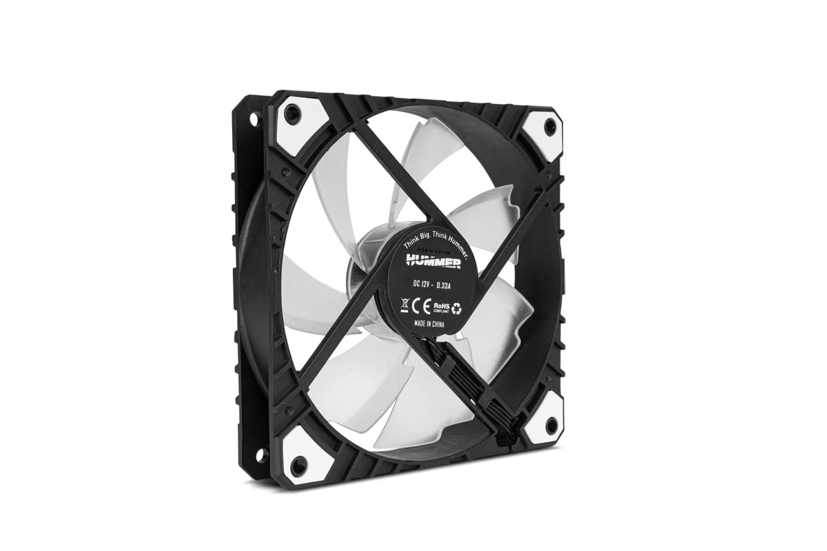 Ventilador Nox H-Fan Pro White/ 12cm/ Blanco