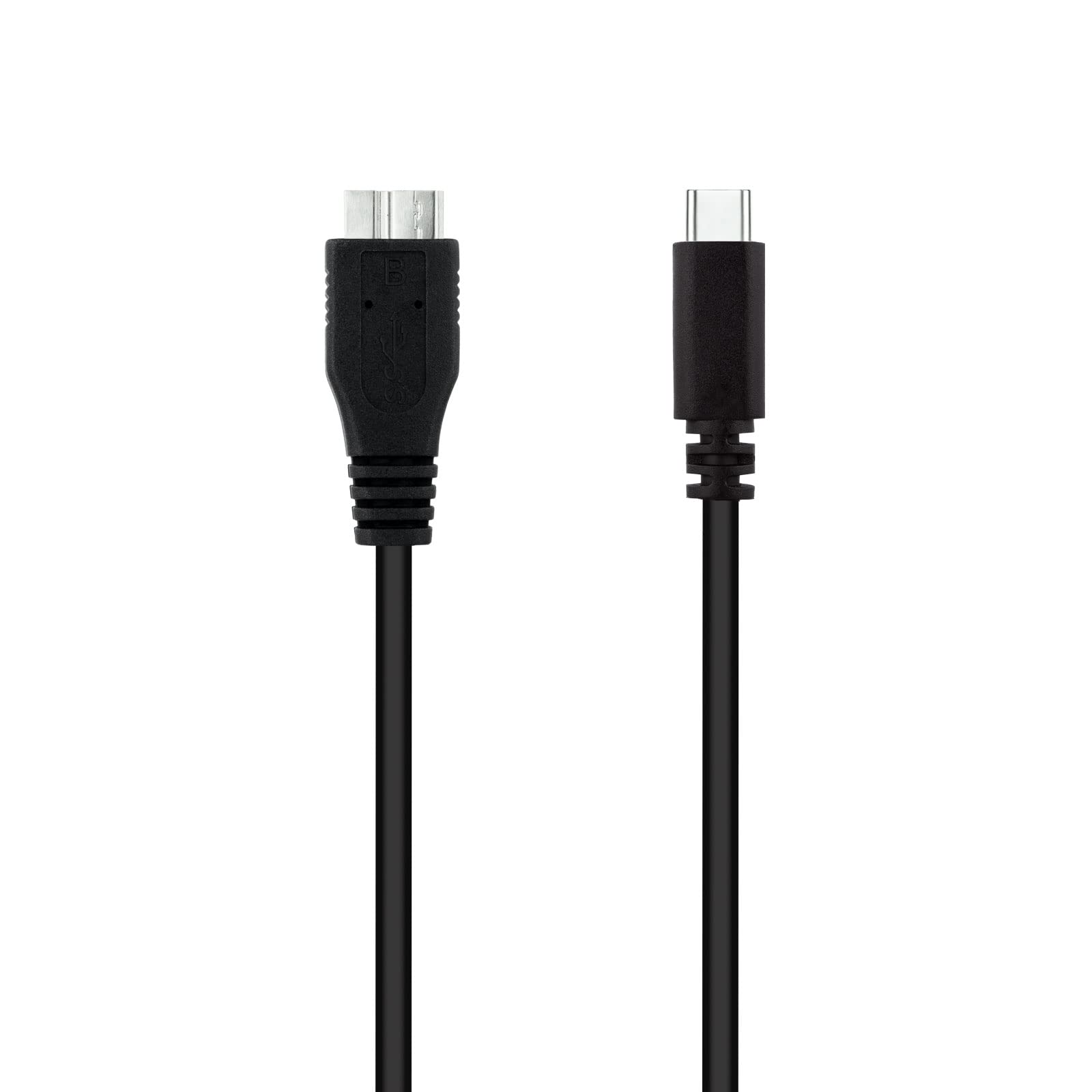 Cable USB 3.0 Tipo-C Nanocable 10.01.1201-BK/ USB Tipo-C Macho - MicroUSB Macho/ 1m/ Negro