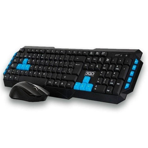 Teclado y Ratón Inalámbricos 3GO COMBODRILEW 2