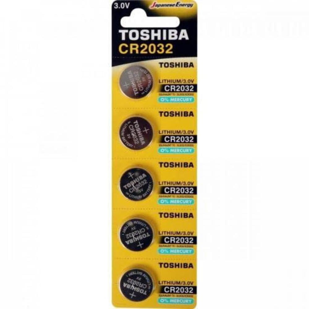 Pack de 5 Pilas de Botón Toshiba CR2032/ 3V