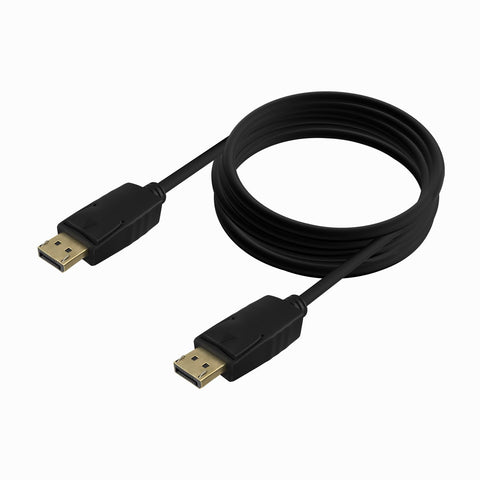 Cable DisplayPort 1.2 CCS 4K Aisens A124-0741/ DisplayPort Macho - DisplayPort Macho/ Hasta 5W/ 2300Mbps/ 3m/ Negro