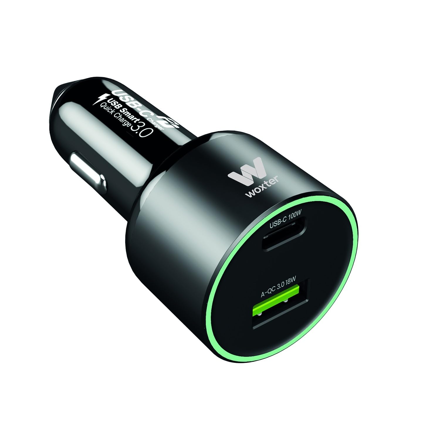 Cargador de Coche Woxter PE26-182/ 1xUSB Tipo-C/ 1xUSB/ 100W