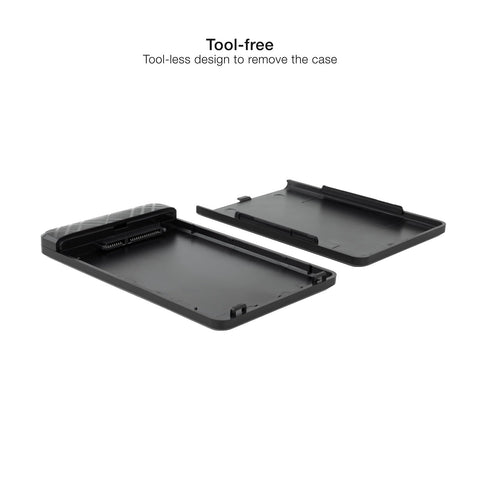 Caja Externa para Disco Duro de 2.5' TooQ TQE-2500B/ USB 3.1/ Sin Tornillos