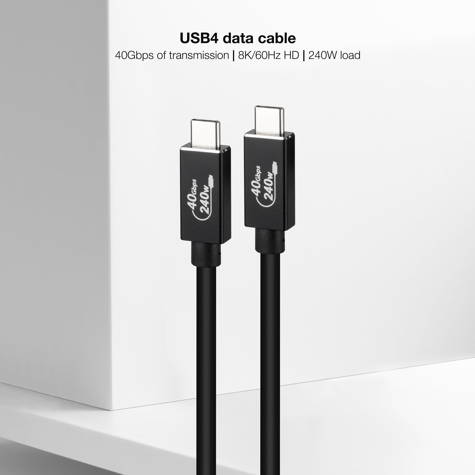 Cable USB 4.0 Nanocable 10.01.5002/ USB Tipo-C Macho - USB Tipo-C Macho/ Hasta 240W/ 40Gbps/ 1.8m/ Negro