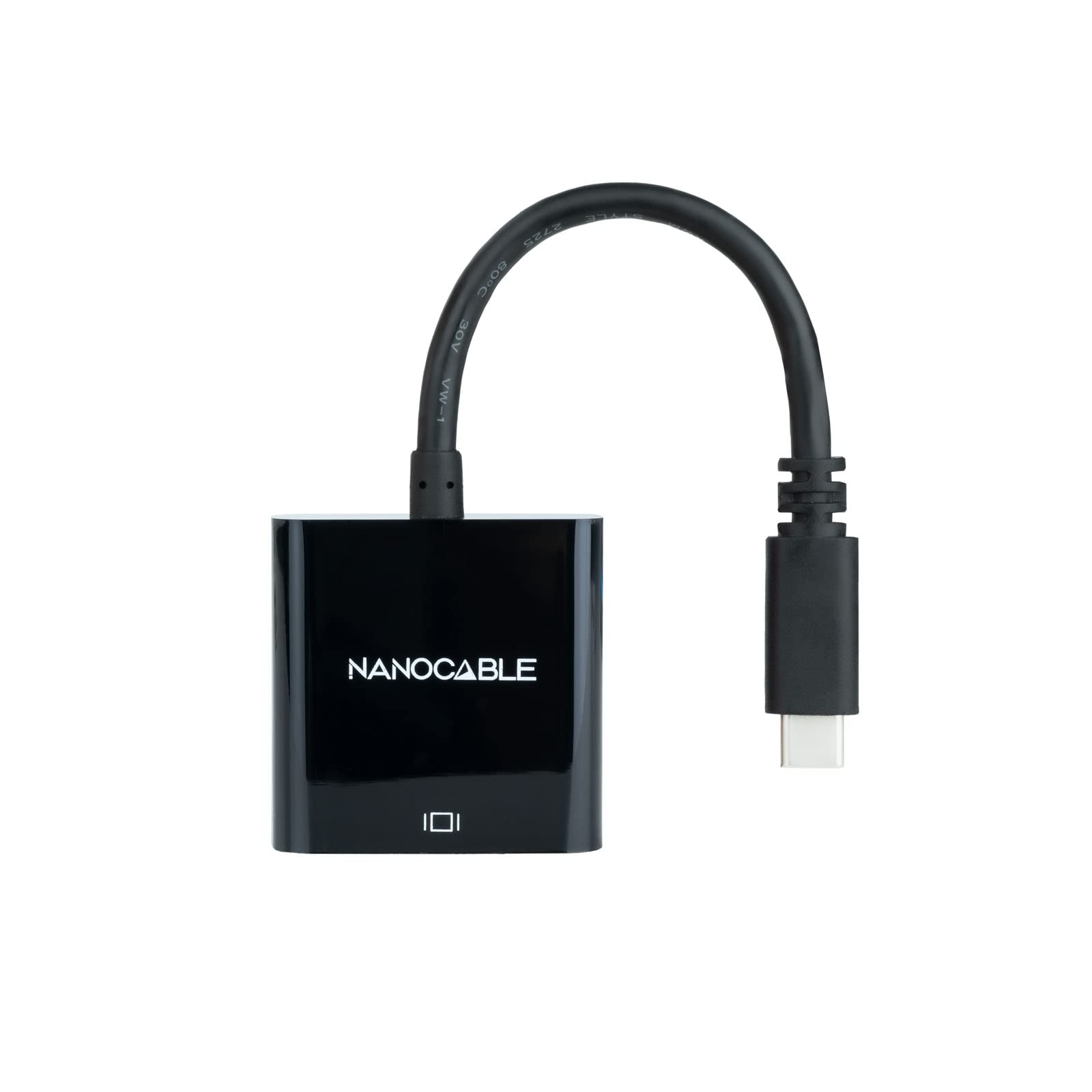 Conversor Nanocable 10.16.4102-BK/ USB Tipo-C Macho - HDMI Hembra/ 15cm/ Negro