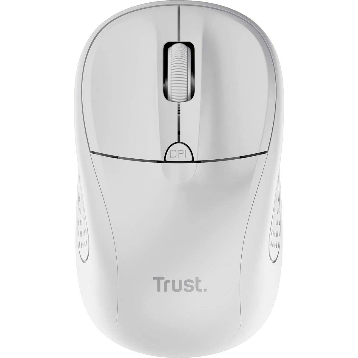 Ratón Mini Inalámbrico Trust Primo/ Hasta 1600 DPI/ Blanco mate