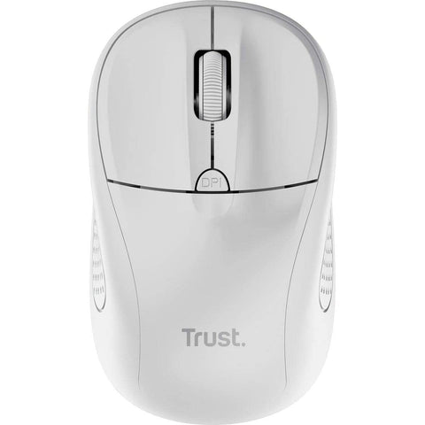 Ratón Mini Inalámbrico Trust Primo/ Hasta 1600 DPI/ Blanco mate