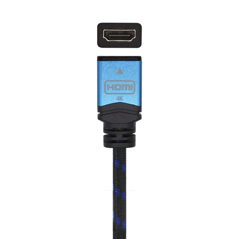 Cable Alargador HDMI Aisens A120-0454/ HDMI Macho - HDMI Hembra/ 3m/ Negro/ Azul