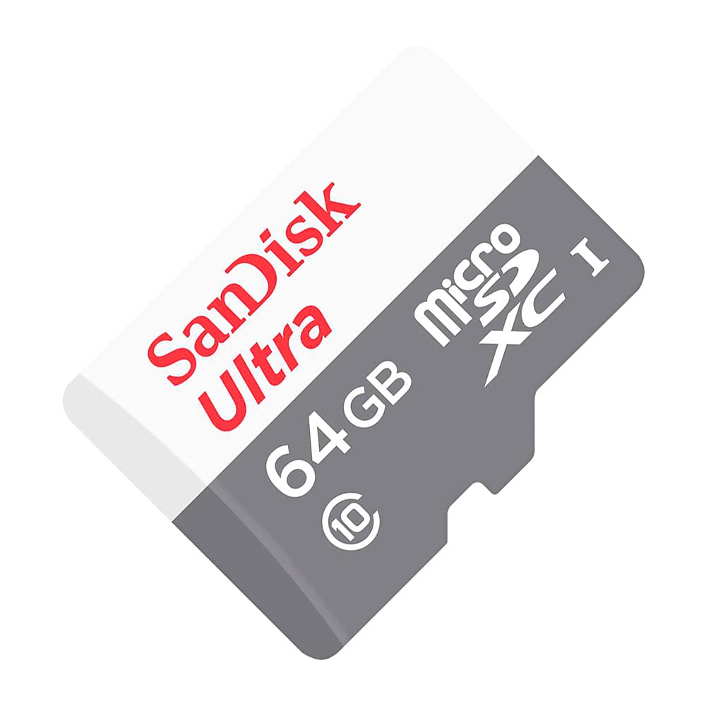 Tarjeta de Memoria SanDisk Ultra 64GB microSD XC con Adaptador/ Clase 10/ 100MB/s