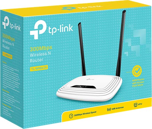 Router Inalámbrico TP-Link TL-WR841N V14 300Mbps/ 2.4GHz/ 2 Antenas 5dBi/ WiFi 802.11n/g/b