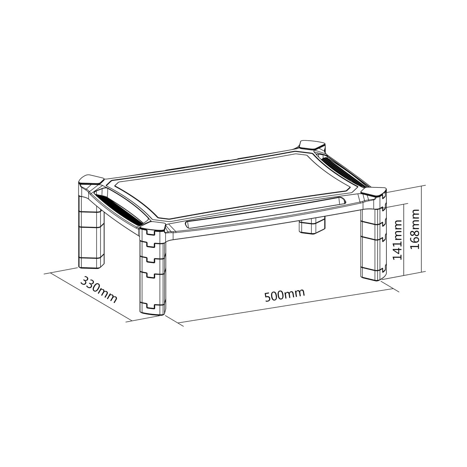 Soporte para Monitor Aisens MR02-117/ hasta 10kg