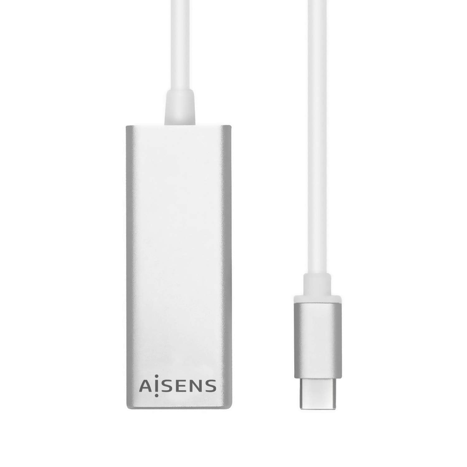 Adaptador USB Tipo-C - RJ45 Aisens A109-0341/ 1000Mbps/ USB Tipo-C Macho - RJ45 Hembra