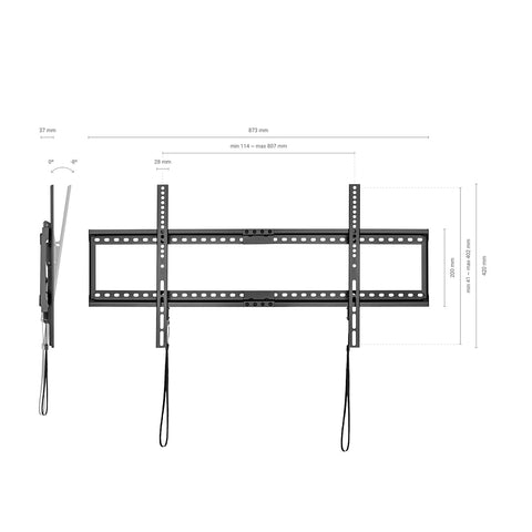 Soporte de Pared Inclinable/ Fijo Aisens WT90T-121 para TV de 37-90'/ hasta 75kg