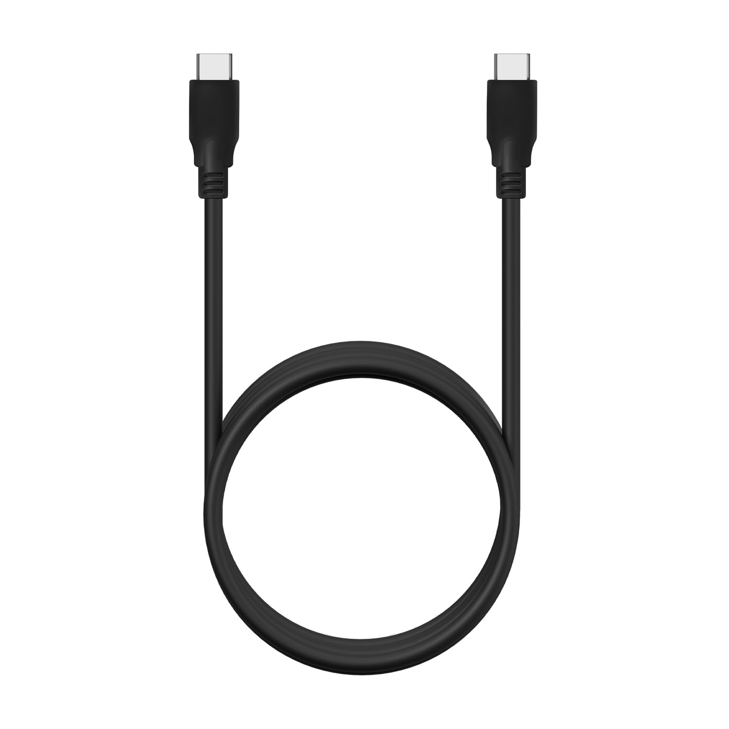 Cable USB 3.2 Tipo-C Aisens A107-0701 20GBPS 5A 100W/ USB Tipo-C Macho - USB Tipo-C Macho/ Hasta 100W/ 2500Mbps/ 60cm/ Negro