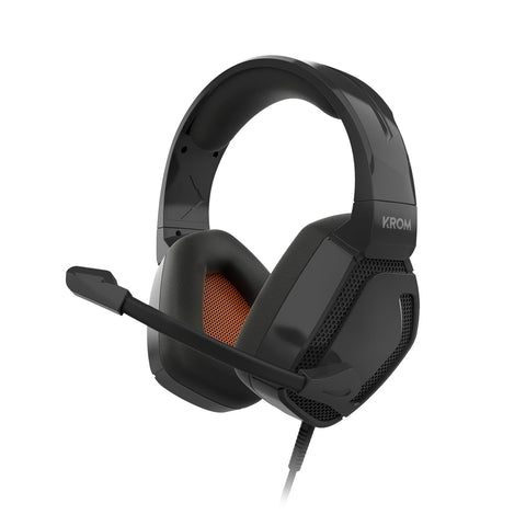 Auriculares Gaming con Micrófono Krom Kopa Pro/ Jack 3.5/ Negros