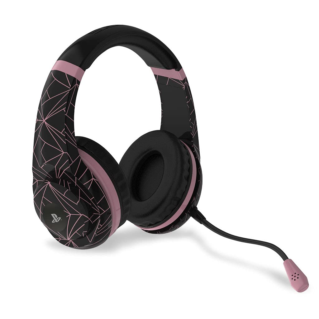 4 Gamers PRO4-70 - Rose Gold Black Auricular Gaming, Licenciado (PS4)