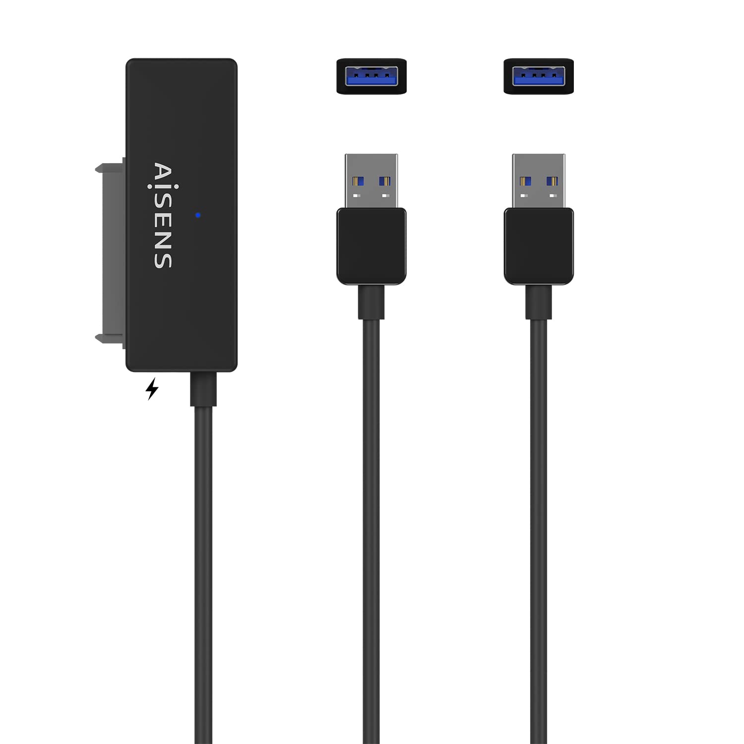 Adaptador para Discos Duros 2.5'/3.5' Aisens ASE-35A01B/ USB 3.0 - SATA/ con Alimentador