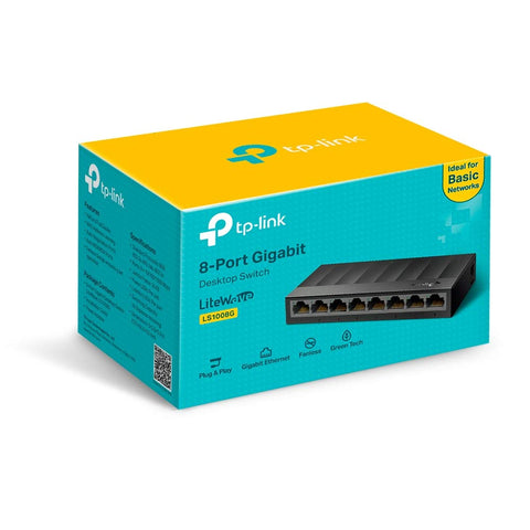 Switch TP-Link LS1008G 8 Puertos/ RJ-45 10/100/1000