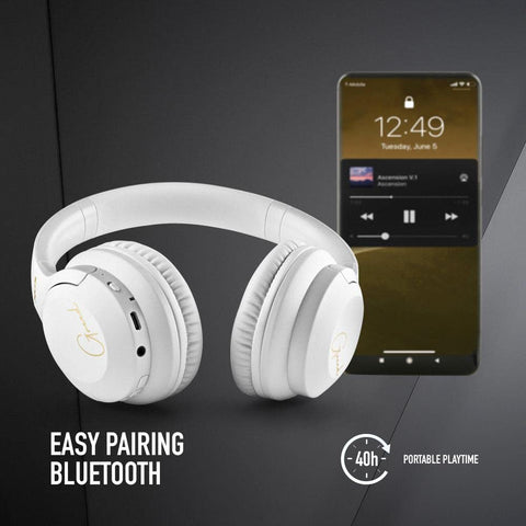 Auriculares Inalámbricos NGS Artica Greed/ con Micrófono/ Bluetooth/ Blanco