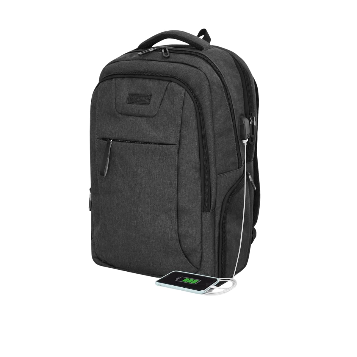 Mochila Subblim Professional Air Padding Backpack para Portátiles hasta 16'/ Puerto USB/ Negra