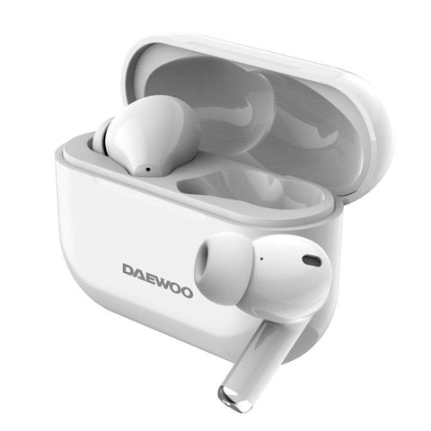 Auriculares Bluetooth Daewoo DW2002 con estuche de carga/ Autonomía 6h/ Blancos