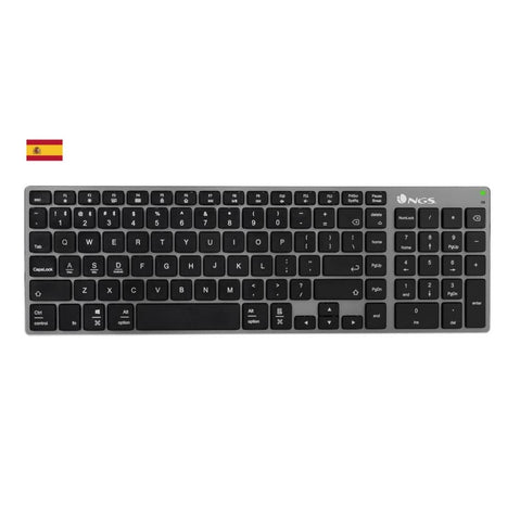 Teclado Inalámbrico por Bluetooth NGS Fortune-BT/ Gris