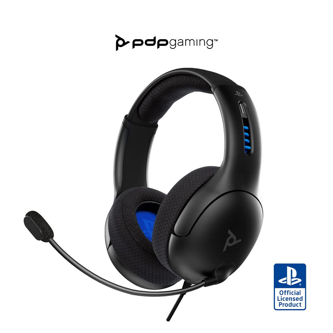 PDP LVL50 Cableado Headset PS4 Negro