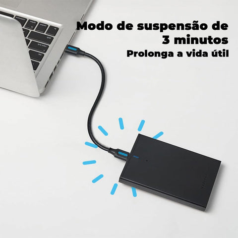 Caja Externa para Disco Duro de 2.5' Vention KPAB0/ USB 3.0 Micro USB/ Sin tornillos