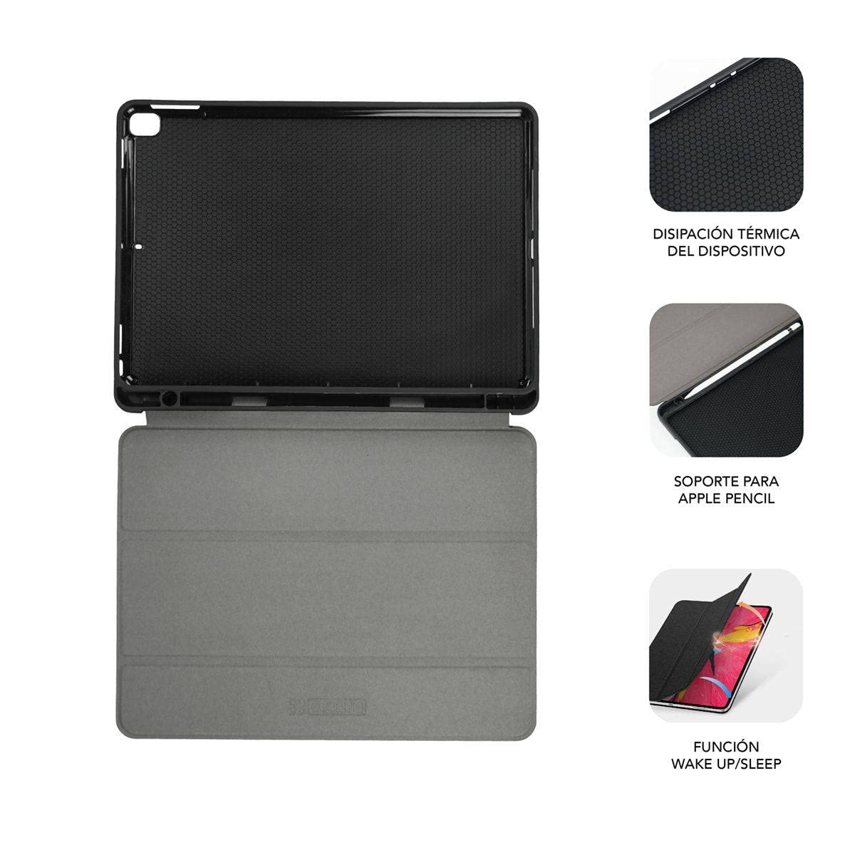 Funda Subblim Shock Case para Tablet iPad 9/8/7 Gen 10.2'/ Negra