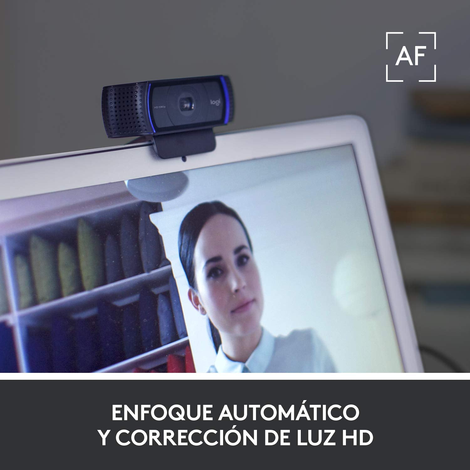 Webcam Logitech C920s HD Pro/ Enfoque Automático/ 1080p Full HD