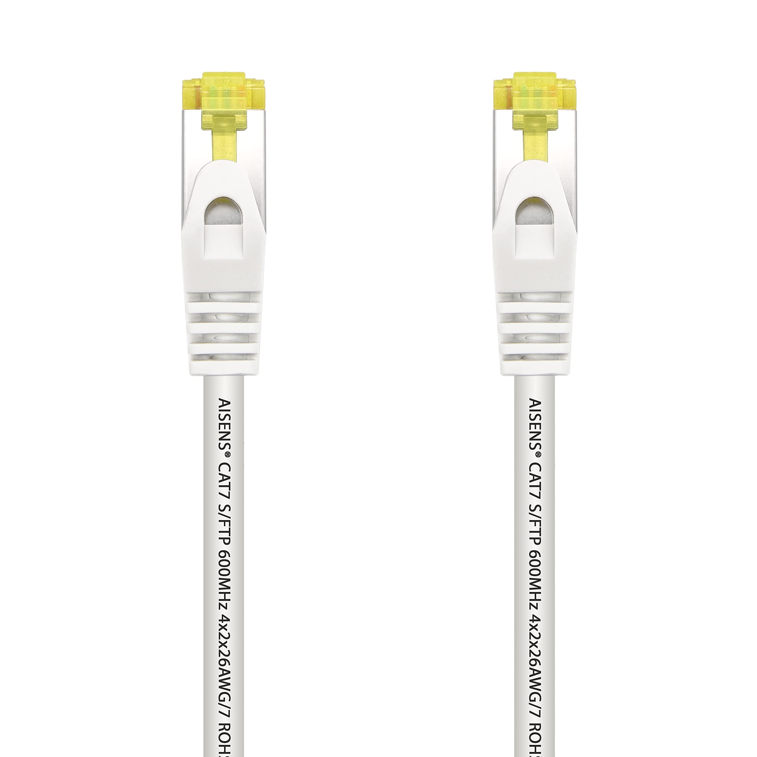 Cable de Red RJ45 SFTP Aisens A146-0488 Cat.7/ 25cm/ Blanco