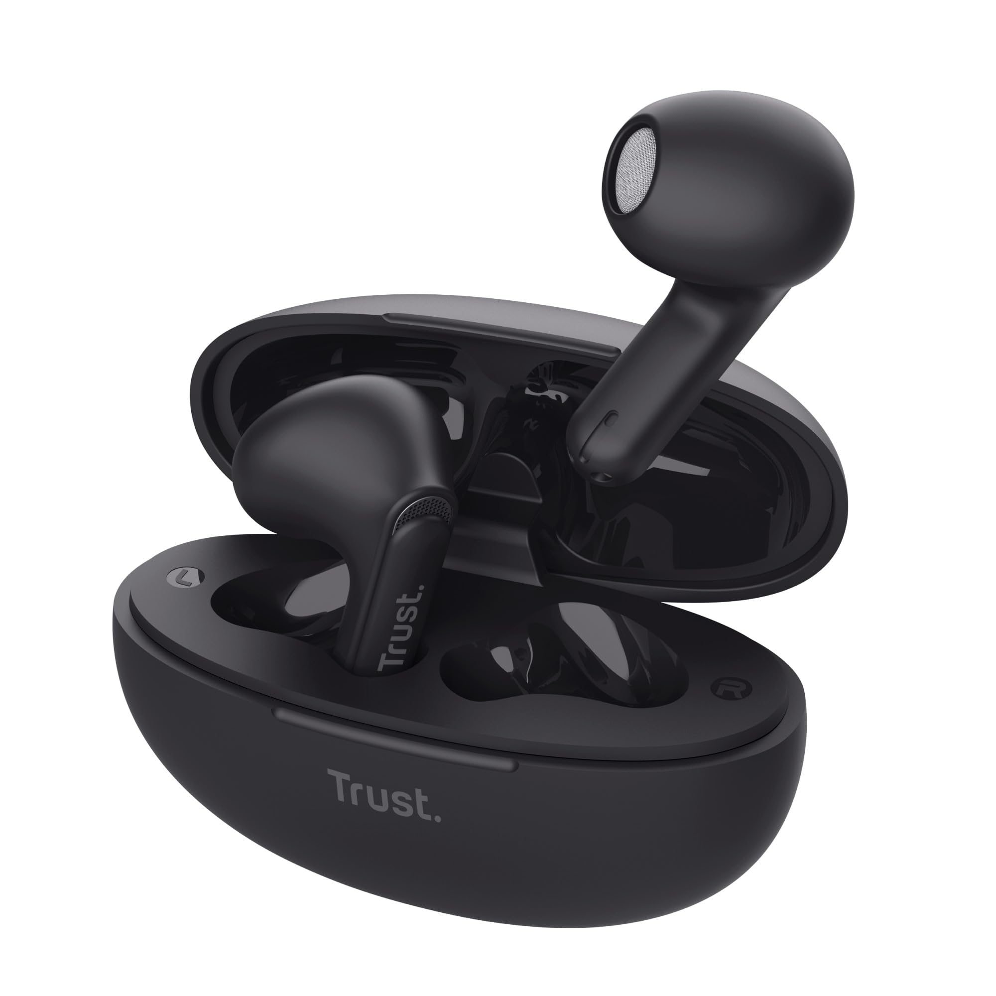 Auriculares Bluetooth Trust Yavi ENC con estuche de carga/ Negros