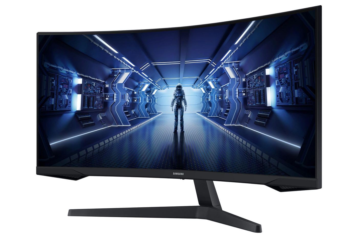 Monitor Gaming Ultrapanorámico Curvo Samsung Odyssey G5 LC34G55TWWP 34'/ UWQHD/ 1ms/ 165Hz/ VA/ Negro