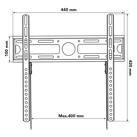 Soporte de Pared Nox Lite Wall Stand para Monitores y TV de 23-55'/ hasta 35kg