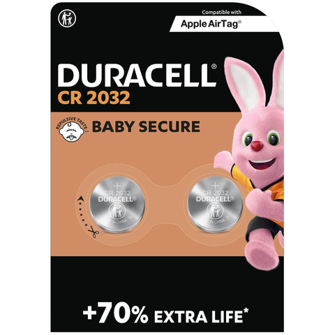 Pack de 2 Pilas de Botón Duracell DL2032/ 3V