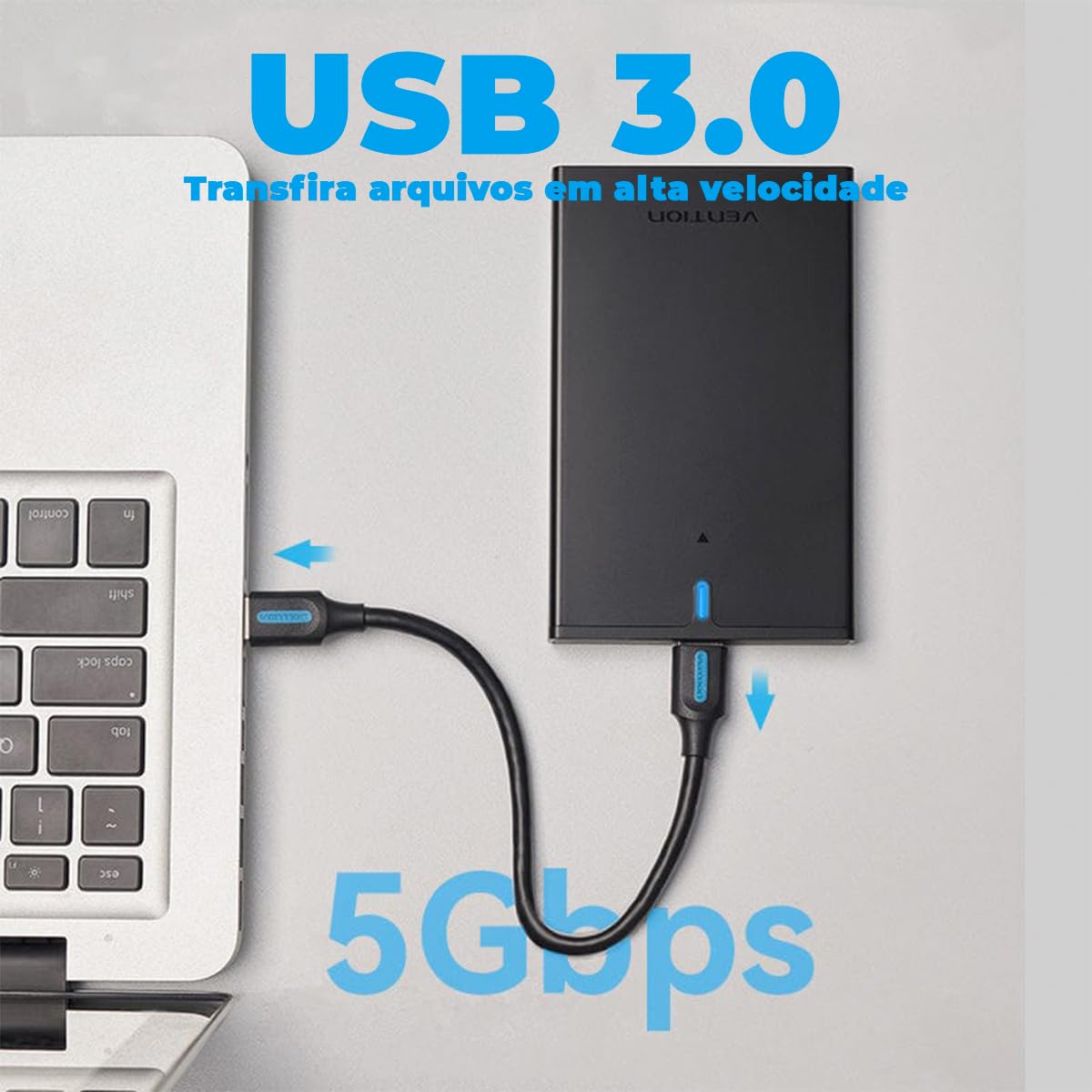 Caja Externa para Disco Duro de 2.5' Vention KPAB0/ USB 3.0 Micro USB/ Sin tornillos