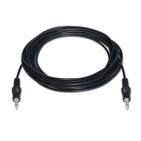 Cable Estéreo Aisens A128-0144/ Jack 3.5 Macho - Jack 3.5 Macho/ Hasta 0.1W/ 10m/ Negro