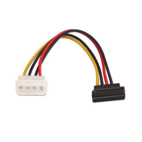 Cable Alimentación SATA Aisens A131-0160/ Molex 4 PIN Macho - SATA Hembra/ Hasta 54W/ 16cm