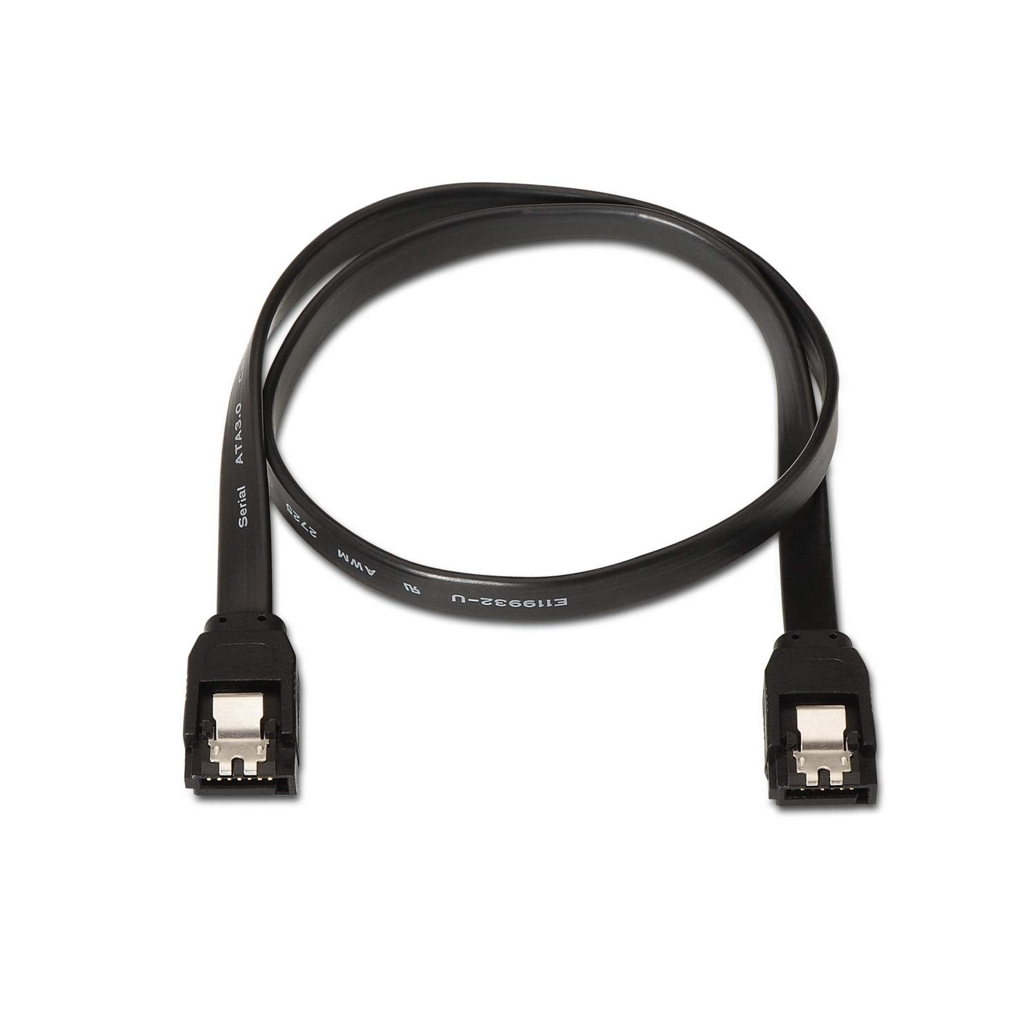 Cable SATA III Aisens A130-0157/ SATA Hembra - SATA Hembra/ Hasta 0.1W/ 768Mbps/ 50cm/ Negro