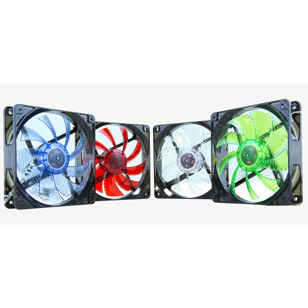 Ventilador Nox Coolfan 120 LED/ 12cm/ Rojo