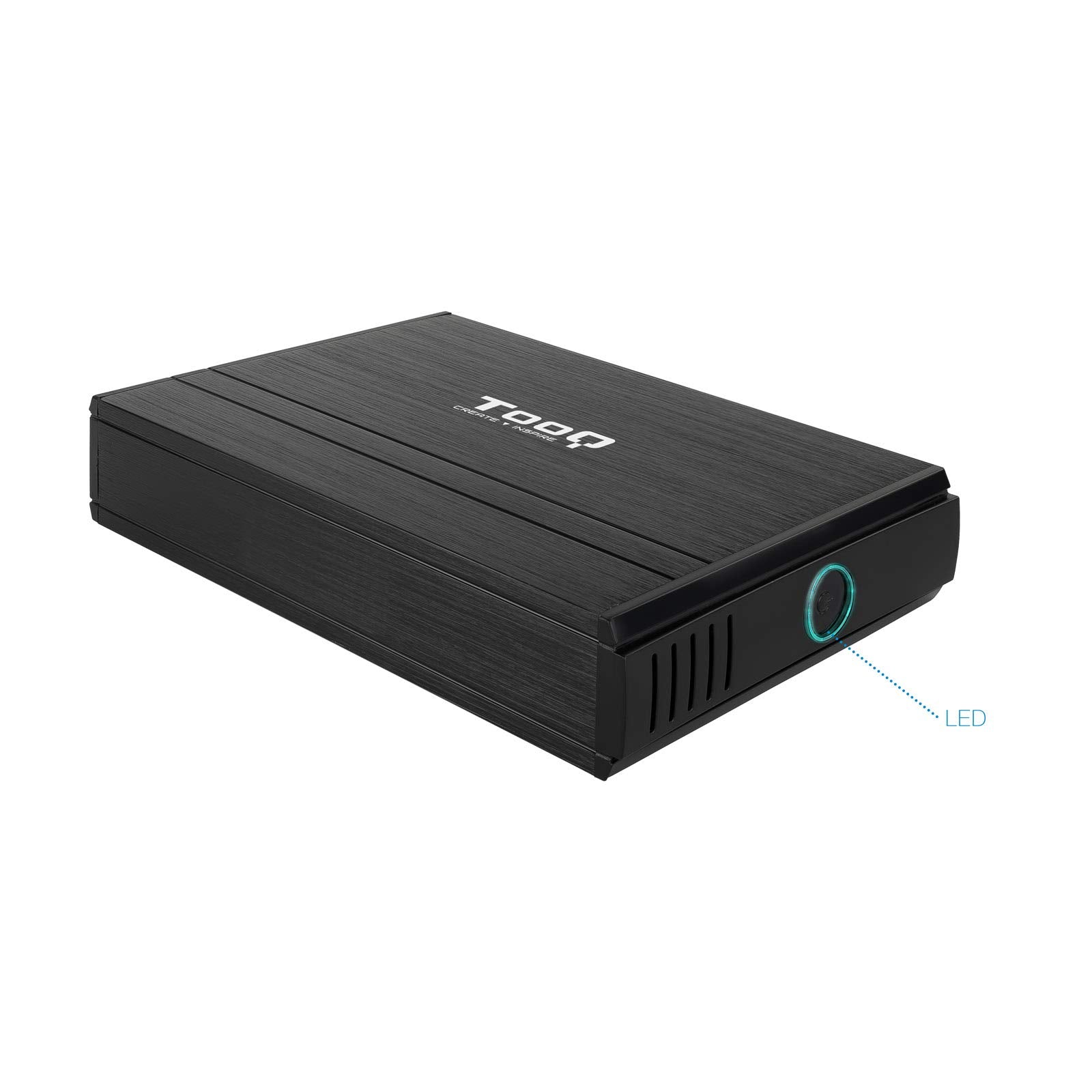 Caja Externa para Disco Duro de 3.5' TooQ TQE-3520B/ USB 2.0