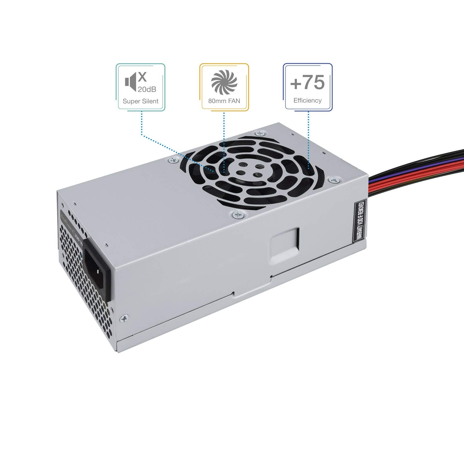 Fuente de Alimentación TFX TooQ TQEP-TFX500S-O/ 500W/ Ventilador 8cm